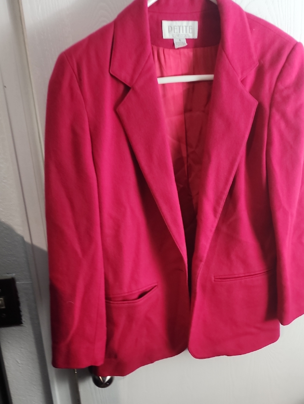 Petite Sophisticate Hot Pink Blazer Jacket